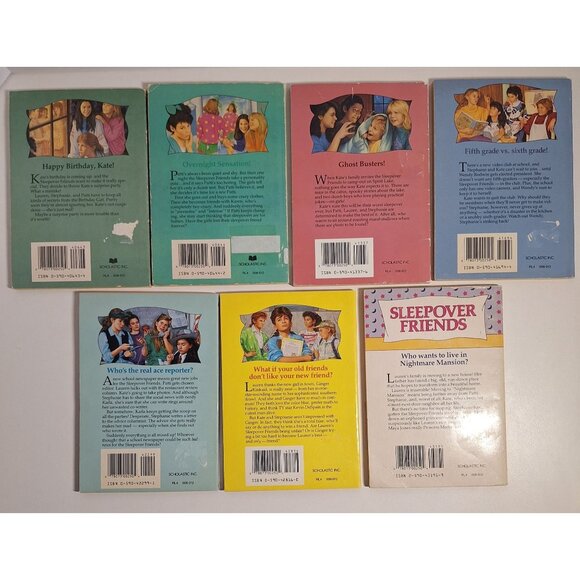 7 Sleepover Friends Book Lot Susan Saunders #s 3 4 6 7 15 20 28 Vintage READ - Picture 2 of 7